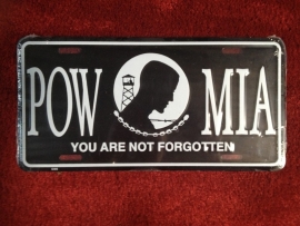 License Funny Plate - POW MIA