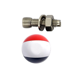License Plate Mounts - French Flags / Dutch Flags - France / the Netherlands - TrikTopz - Bolts/Nuts