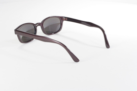 Sunglasses - Classic KD's - FLASH - DARk AUBERGINE frame & GOLD MIRROR lens