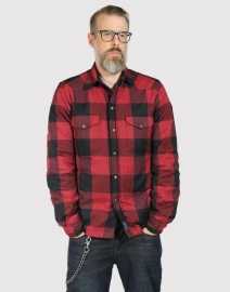 John DOE - MotoShirt LUMBERJACK SHIRT - RED-BLACK