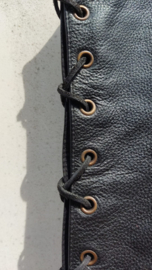 Leather MC Vest - Side Expansion Lace