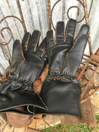 XS Werkhandschoenen Gauntlets - Dik Leder 1.6mm & Brand/Snijwerend