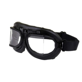 Goggles - RAF / Red Baron style - Classic  BLACK