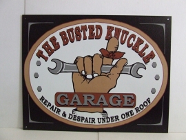 Large Metal Plate - Busted Knuckle Garage
