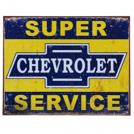 Metal Plate - Chevrolet - SERVICE - Chevy