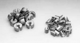 Chrome steel spoke wheel weights 3/4 ounce. Pack of 10 (OEM: 32-8502)