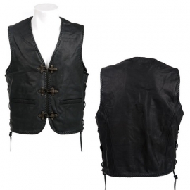 Leather Vest - X-treme Biker - Fostex