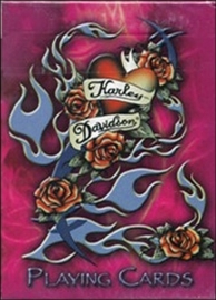 Harley-Davidson Playing Cards Pink Tattoo