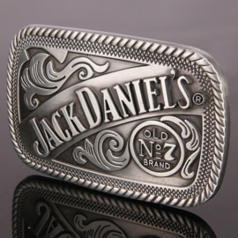 Belt Buckle - Jack Daniels - Round Square - Old No.7 Brand