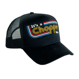 13 1/2 IT'S A CHOPPER BABY TRUCKER CAP BLACK