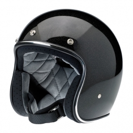 BiltWell Bonanza Helmet - Midnight Black Miniflake (DOT)