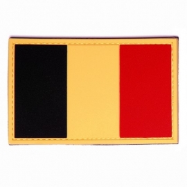 PVC & VELCRO PATCH - Belgian flag - Belgische vlag - Belgium - België - la Belgique