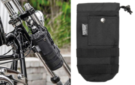 Fuel  Bottle carrier with stash pocket, LowBrow Customs