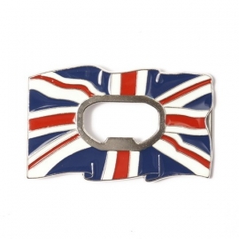 B112 - Belt Buckle UK flag with bottle opener