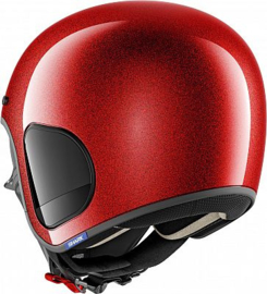 Shark S-Drak Glitter, jet helmet - RED matt sparkles - limited edition