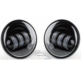 4,5 inch LED passinglights - Blacked Out (2 pieces)