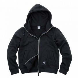 Hoodie with zipper - Fostex - Black - HEAVY - end of stock