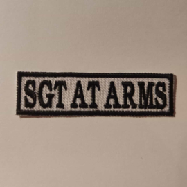PATCH - Flash / Stick - SGT AT ARMS - sergeant at arms - WHITE