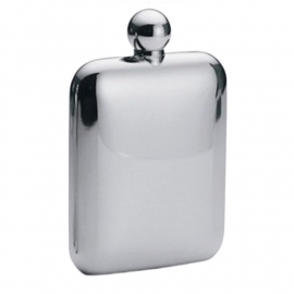 Round Square Flask - No Logo - 6 oz