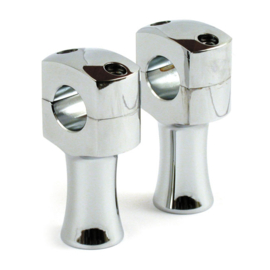 Chrome Risers - 3 INCH DOMED RISERS