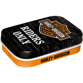 Riders Only - Harley-Davidson© Pill Box with peppermints
