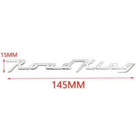 Road King Emblem - Chrome model decal - 3D