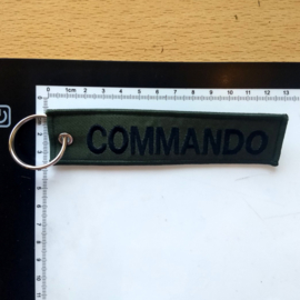 Embroided Keychain - Green & Black - COMMANDO