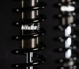 Bitubo, WME dual shock absorber set. Black. 321mm