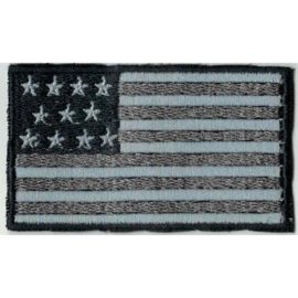 GREY PATCH - American flag - Stars and stripes - USA [small]