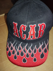 Cap - ACAB - Red & White