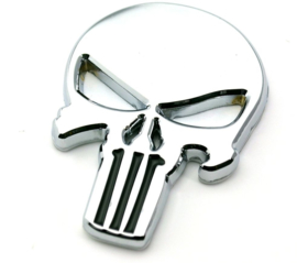 The Punisher - METAL BADGE- Chrome