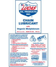 Lucas Oil - Chain Lubricant -  1 Quart - 0,95 ltr