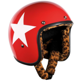 Bandit Jet - Red with White Star & Leopard Liner