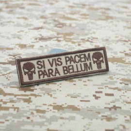 Patch with velcro - SI VIS PACEM PARA BELLUM - Punisher - If you want peace, prepare for war
