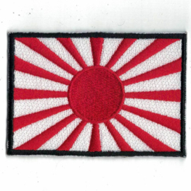 Patch - Japanese War Flag - Rising Sun (black border)