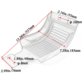 Skid Plate / Belly Pan - Sportster & Custom Build - Rough ABS