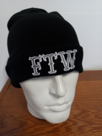 Beanie - Forever Two Wheels - FTW  (Silver & White)