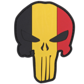 PVC & VELCRO PATCH - Punisher - Belgian flag - Belgische vlag - Belgium - België - la Belgique