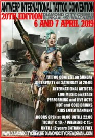 x 2019/04, 06-07 april - Diamond City TattooCon - Antwerpen BE