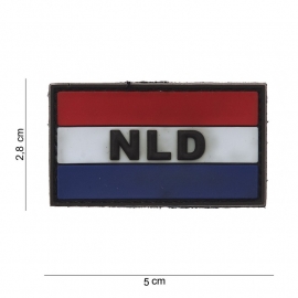 PVC & VELCRO PATCH - Dutch flag - NLD - Nederlandse vlag - Holland - the Netherlands [small]