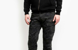 Biker Pants - DEFENDER MONO DARK CAMOUFLAGE -John DOE