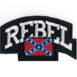 PATCH - Confederate flag - REBEL