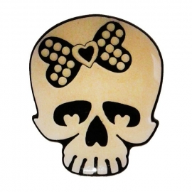 P160A - Pin - Skull with Bow