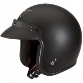 Demm - Biker Jet helmet - Flat Black - Spider - ECE 22.05