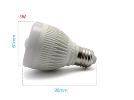 Security LED - PIR motion bulb E27 - 5W - wide angle
