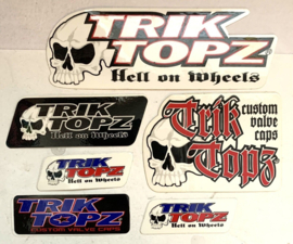TrikTopz Originals - Valve Caps - Black Iron Cross (Set = 2)