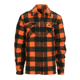 Lumber Jack is Back! - Longhorn Flannel Shirt - Black & Orange