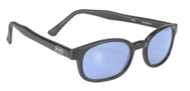 Sunglasses - X-KD's - Larger KD's - LIGHT BLUE - Matte black frame