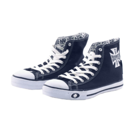 WCC NAVY BLUE WARRIOR SHOES - 'After Riding'  Hi Top Sneakers