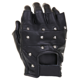 Vingerloze handschoenen / Mof - Leather & Spikes